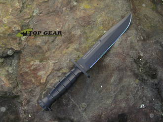 Extrema Ratio MK2.1B Fighting Knife, Bohler N690 Cobalt Steel, Black Forprene Handle - MK2.1BB