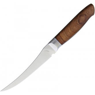 Ferrum Reserve 7" Boning/Fillet Knife, Walnut Wood Handle - RSRV-FILE-0500