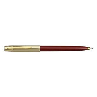 Fisher Space Pen Apollo Cap-O-Matic Pen, Brass Cap / Red Barrel - FPS251GM