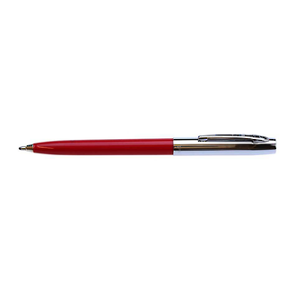 Fisher Space Pen Apollo Cap-O-Matic Pen, Chrome Cap,  Red Barrel - S251