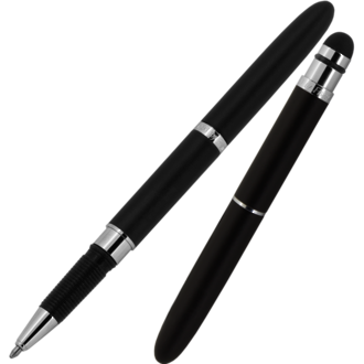 Fisher Space Pen Grip Bullet Pen with Stylus, Black - BG4/S