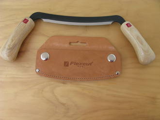 Flexcut 5" Draw Knife with Leather Sheath - KN16