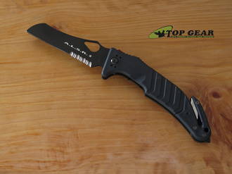 Fox ALSR 2 Air, Land & Sea Rescue Knife, Bohler N 690 Stainless Steel, Black FRN Handle FX-447 SFB