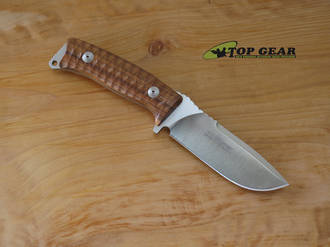 Fox Pro Hunter Hunting Knife, N690 Stainless Steel, Santos Wood - FX-131