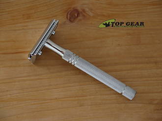 Giesen und Forsthoff Gentle Shaver Single Blade Safety Razor, Stainless Steel Handle - 1354