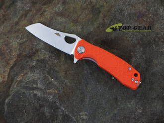 Honey Badger Wharncliffe Pocket Knife, Small, Orange - HB1070