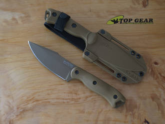 Ka-Bar BK18 Harpoon Fixed Blade Knife, Tan Handle - BK18