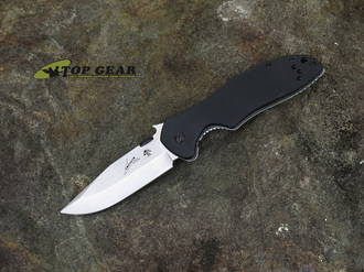 Kershaw Emerson CQC-6K D2 Pocket Knife, D2 Tool Steel, Black Oxide Finish, G-10 Front - Stainless Steel Back - 6034D2