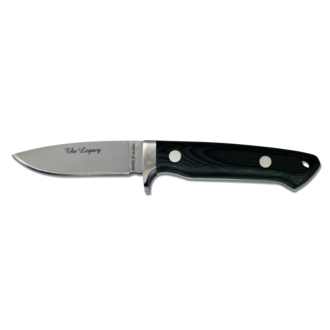 Knives of Alaska The Legacy Black Knife by Bob Loveless, D2 Tool Steel, Black G10 Handle - 00951FG