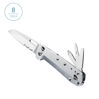 Leatherman Free K2x Multi-purpose Knife, Anodized Aluminium Handle, Stainless Steel - 832655