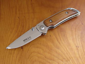 Marttiini MFK-2B Folding Knife with Stained Birch Handle - 911111