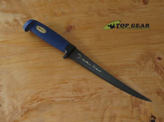 Marttiini Martef 6 Inch Fish Filleting Knife, Blue Softgrip Handle - 836017T
