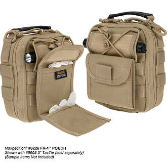 Maxpedition FR-1 Specialized Medical Pouch, Khaki - 0226K
