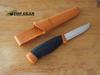 Mora Companion Heavy Duty Knife, Stainless Steel, Burnt Orange - 118093 (3.2mm)