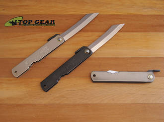Nagao Higonokami Pocket Knife 75 mm Carbon Steel - Black or Chrome