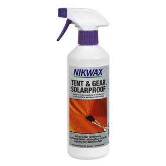 Nikwax Tent and Gear Solarproof Spray-On Waterproofing and UV Blocker Spray for all Synthetic Textiles 3A2-NZL-500ml