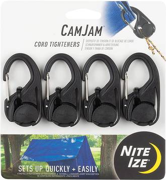 Nite Ize Camjam Cord Tightener, Large, 4-Pack - NCJ-01-4R3