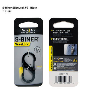 Nite Ize S-Biner Slidelock # 2 - Black LSB2-01-R3