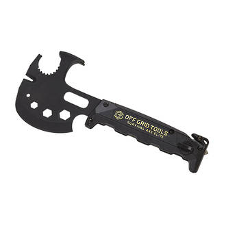 Off Grid Tools Survival Axe Elite with 31 Features Multi-Tool Axe, Black - OGT-SA100