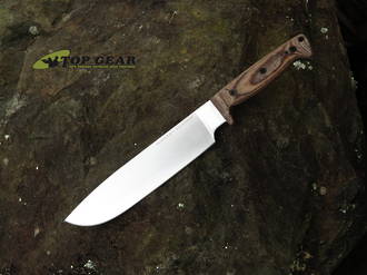 Ontario Bushcraft Woodsman Knife with Nylon Sheath, 420 HC Stainless Steel - 8697