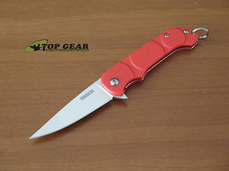 Ontario Navigator Linerlock Keyring Knife, 1.4116 Stainless Steel, Polymer Handle, Red - 28900