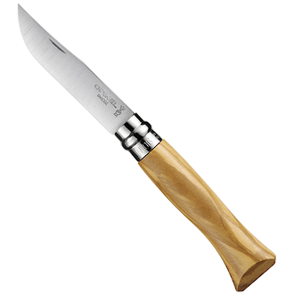 Opinel No. 6 Pocket Knife with Olive Wood Handle - 00983