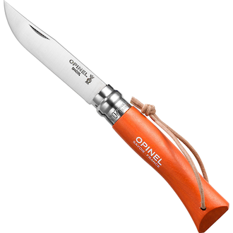 Opinel No. 7 Trekking Pocket Knife, Tangerine - 01443