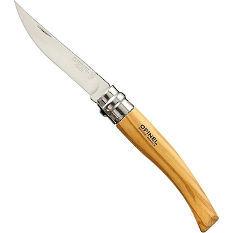 Opinel Slimline No 8. Pocket Knife, Olive Wood - OP01144