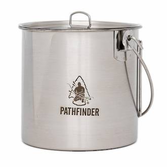 Pathfinder Stainless Steel Bush Pot, 64 oz - 1900 ml - 01010