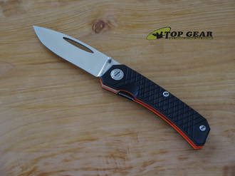 Real Steel Akuma Pocket Knife, Bohler K110 Stainless Steel, G10 Handle - 9111