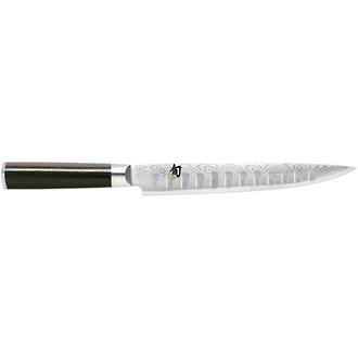Shun Classic 9" Scalloped Slicing/Carving Knife with Pakka Wood Handle - DM-0720