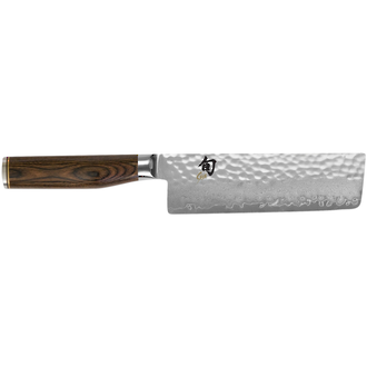 Shun Premier 5 1/2" Nakiri Knife with Pakka Wood Handle - TDM-0742
