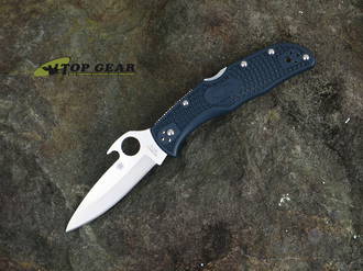 Spyderco Endela Emerson Opener Folding Knife, VG-10 Stainless Steel, Grey FRN - C243PGYW