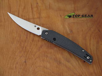 Spyderco Ikuchi Folding Knife, CPM-S30V, Compression Lock, Black FRN Handle - C242CFP