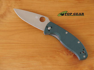 Spyderco Tenacious Folding Knife with Green Handle - C122GPGR