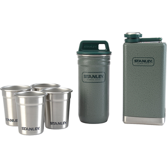 Stanley Adventure Stainless Steel Shot Glass Set and Hip Flask - 10-01883-031