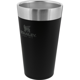 Stanley Classic Vacuum Insulated Stacking Tumbler / Beer Pint, Matte Black - 16 oz. (473ml)