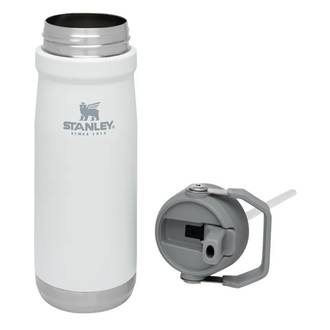Stanley Flip Straw Water Bottle, 650 ml - 22 Oz, Polar, 10-09992-052