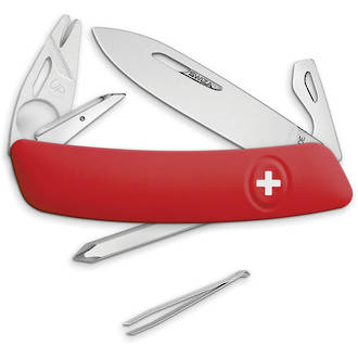 Swiza TT04 Pocket Knife with Tick Tool, Bright Red, - KNI.0080.1000