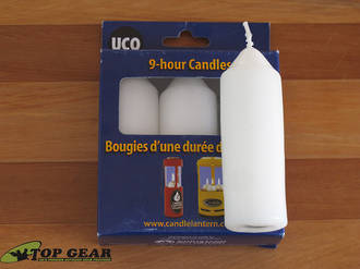 UCO 9-Hour Candles for Candle Lantern or Candelier, 3-Pack - L-CAN3PK