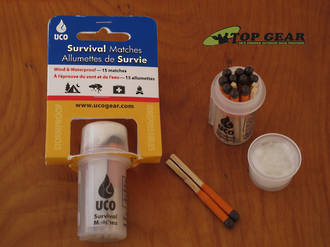 UCO Wind And Waterproof Survival Matches In Waterproof Case - MT-SV-CASE