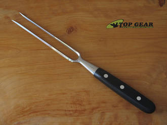 Victorinox 18 cm Professional Carving Fork, Black POM Handle Triple Riveted, 7.7133.18