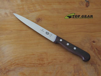 Victorinox 7" Semi-Flexible Fish Filleting Knife, Rosewood Handle - 5.3700.18