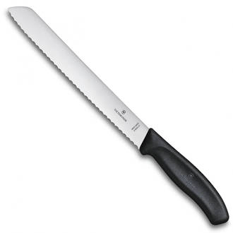 Victorinox 8 1/2" Bread Knife, Black Fibrox Handle - 6.8633.21G