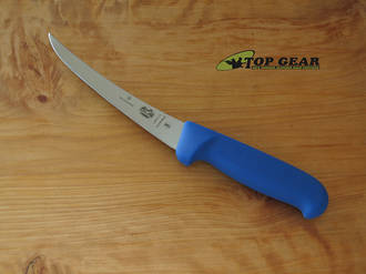 Victorinox Butchers 6" Curved Boning Knife, Blue Handle - 5.6612.15