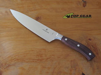 Victorinox 8" Forged Chefs Knife Grand-Maitre, Rosewood Handle - 7.7400.20G