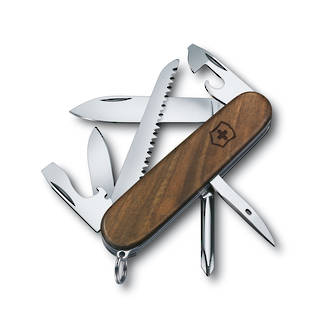 Victorinox Hiker Swiss Army Knife, Walnut Wood Handle - 1.4611.63