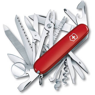 Victorinox Swisschamp Swiss Army Knife, Red Handle  - 1.6795