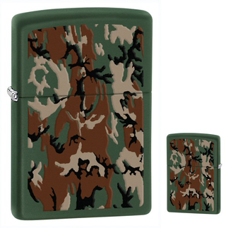 Zippo Camouflage Windproof Lighter - Green Matte 28330
