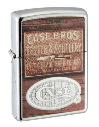 Zippo Case Brothers Windproof Lighter, High Polished Chrome - 50160